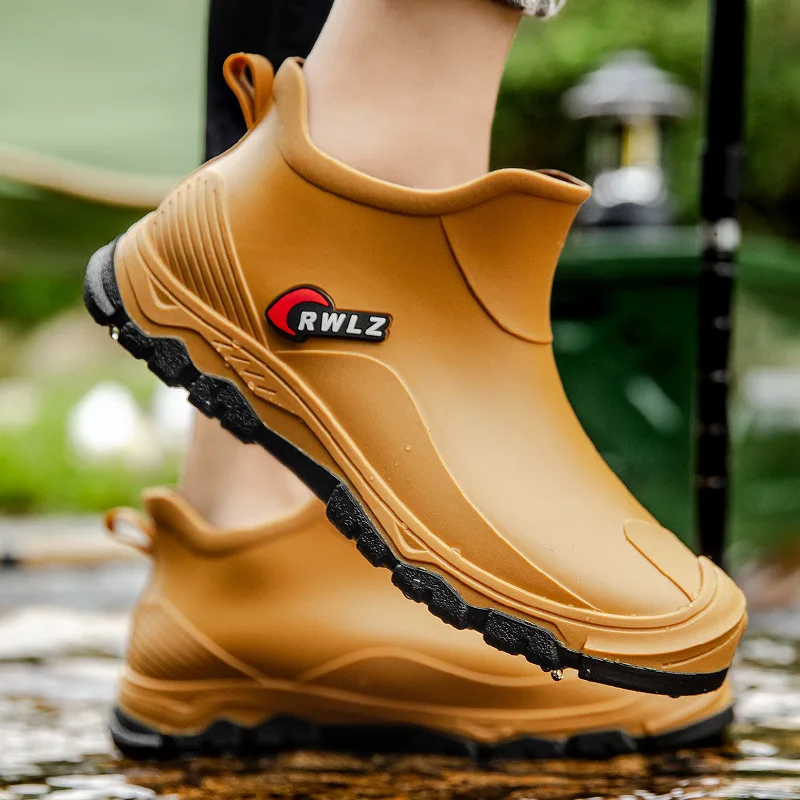 Мужские резиновые ботинки для рыбалки галоши мужа рабочая защита