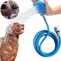 dog shower universal pet massager bath brush for dogs cats silicone puppy big head sprayer mascotas grooming gloves accessories