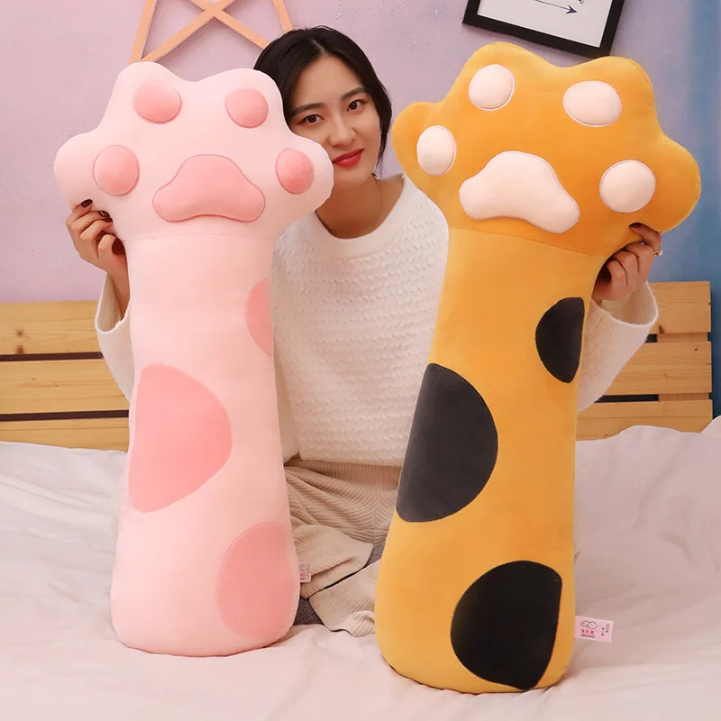 

Zqswkl 80/100cm creative cat claw plush toy kitten doll children's sleeping large pillow birthday gift clip leg kawaii pillow