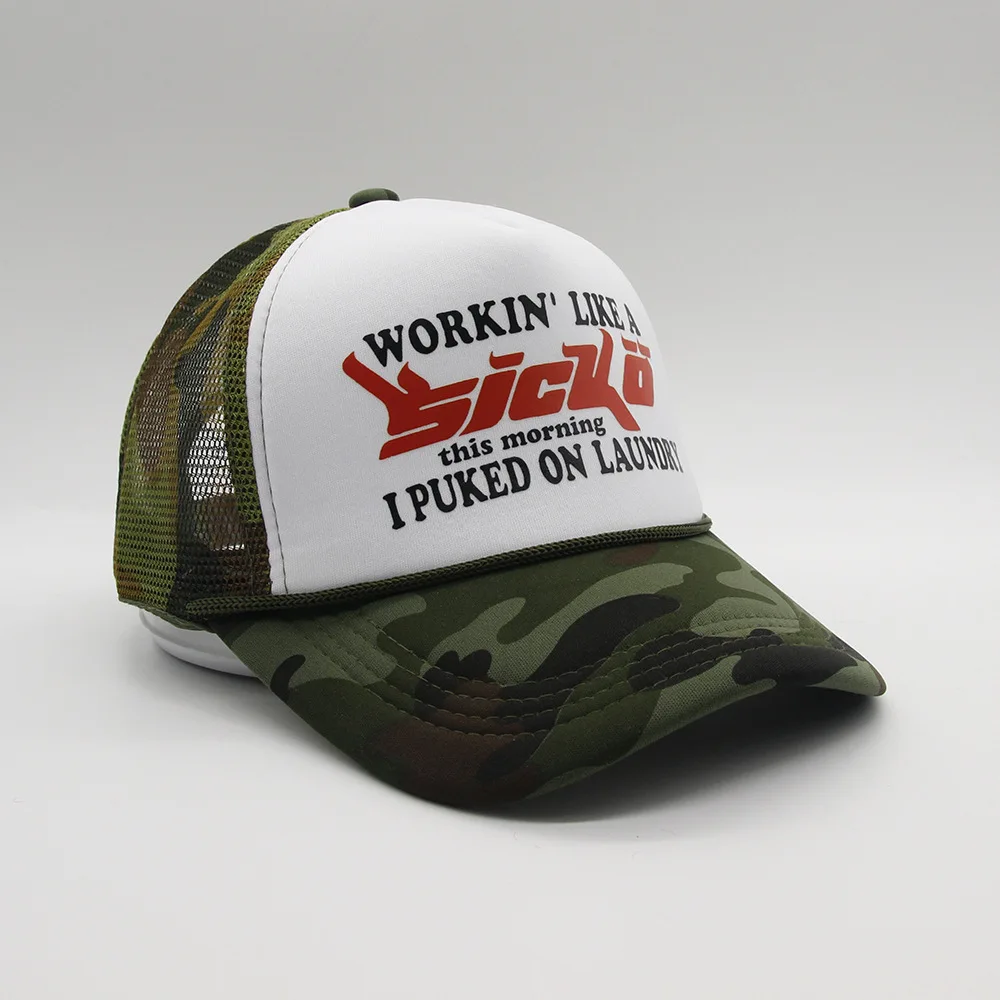 American Retro Truck Hat Baseball Cap Atlanta Logo Trend Street Skateboard Hat Curved Brim