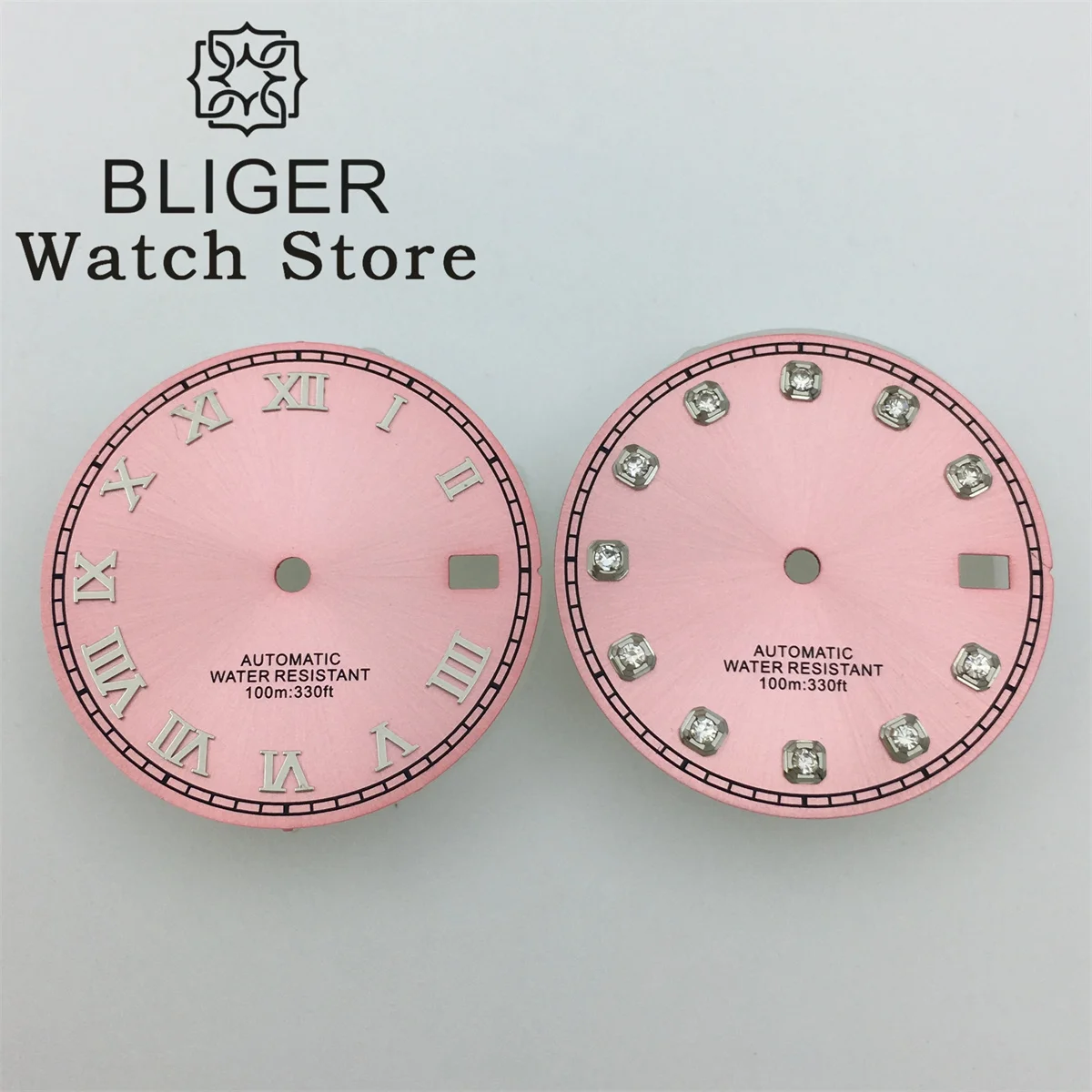 Циферблат BLIGER NH35 циферблат 29 мм с римскими/алмазными цифрами подходит для