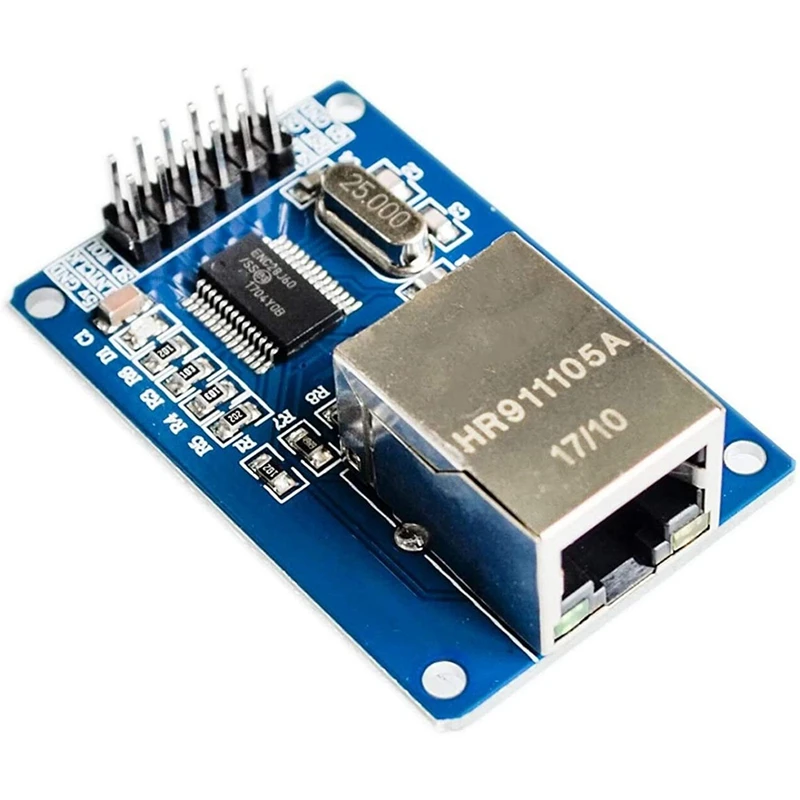 Сетевой модуль LAN ENC28J60 Ethernet Shield совместимый с Arduino поддерживающий макетной платы