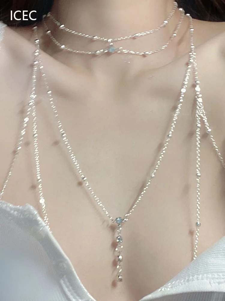 Ожерелье из стерлингового серебра 925 пробы ожерелье на груди Алисы мечты крутой