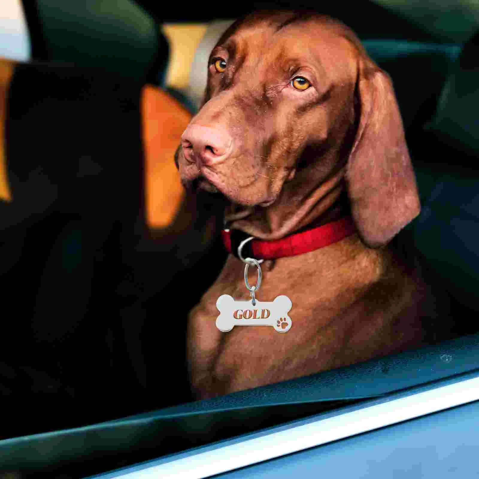 4 шт. персонализированная бирка для собак идентификатор домашнего животного