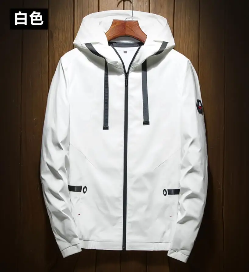 

2023HOT Autumn Mens Casual Hoodie Jacket Men Waterproof Clothes Men's Windbreaker Coat Male Outwear Clothing