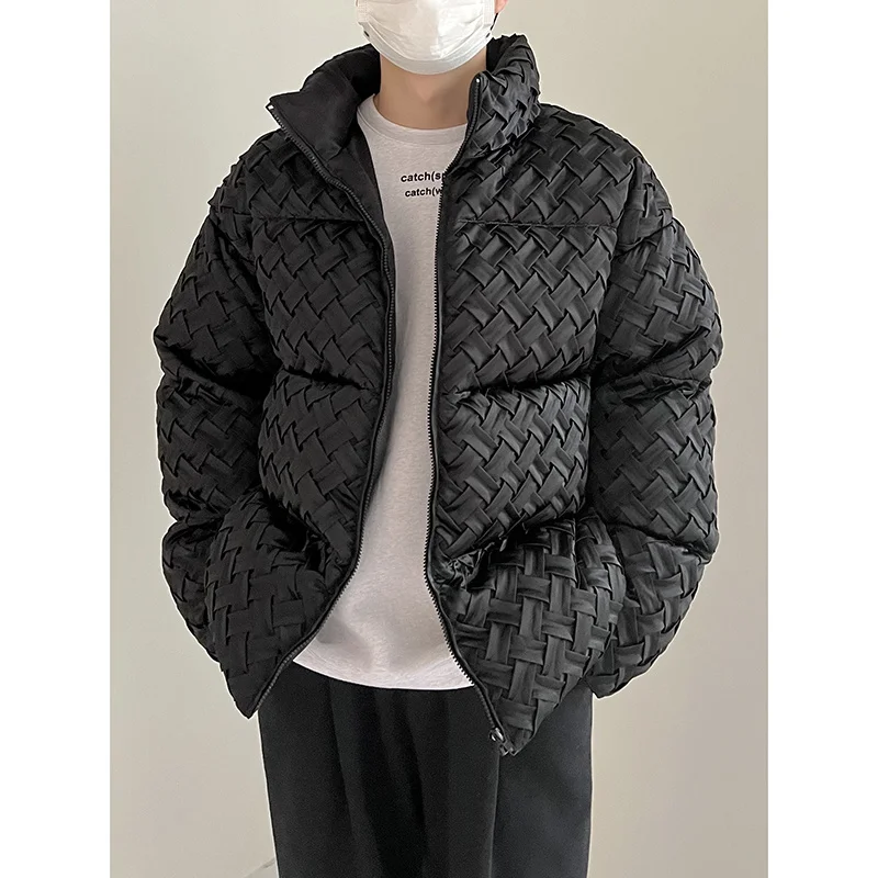 Winter Jacket Men Warm Fashion Thicken Black Down Jacket Men Korean Loose Oversize Thick Short Coat Mens Parker Clothes M-XL