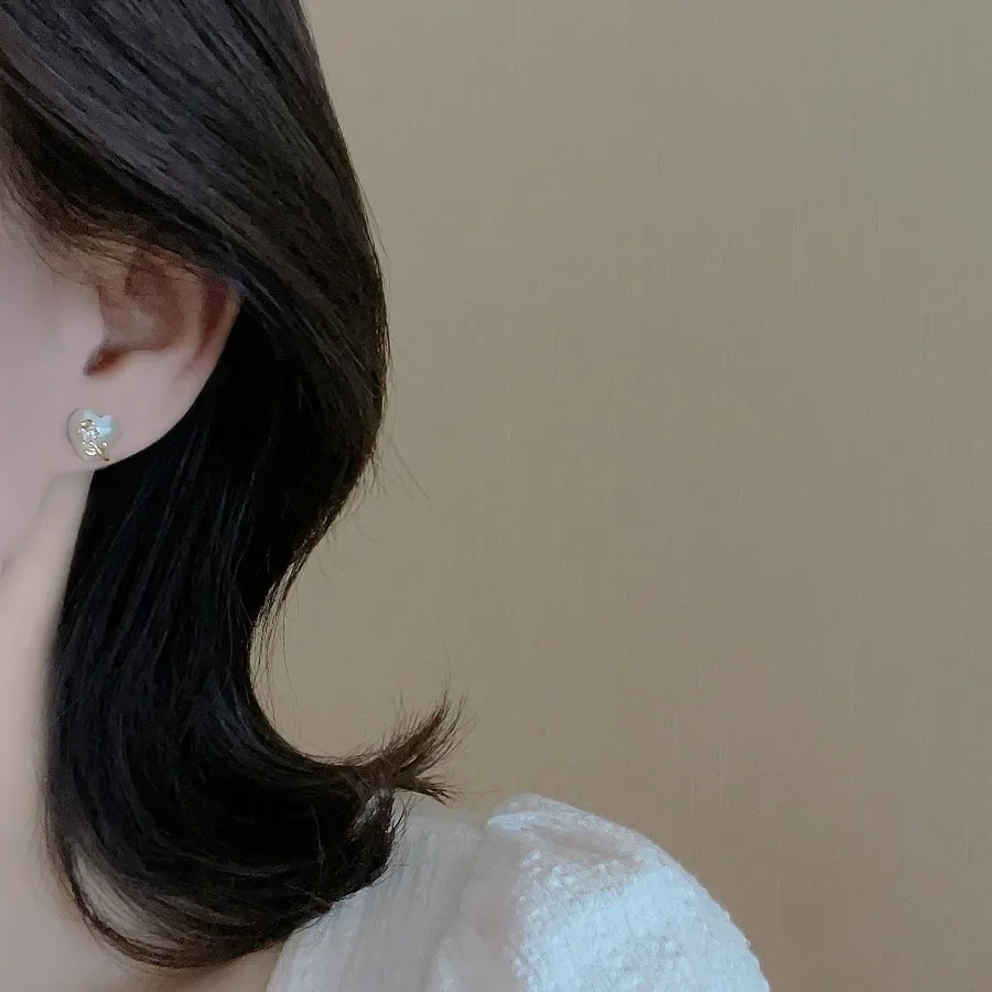 2024 новые модные элегантные серьги-тюльпаны с кошачьим глазом и камнем в форме