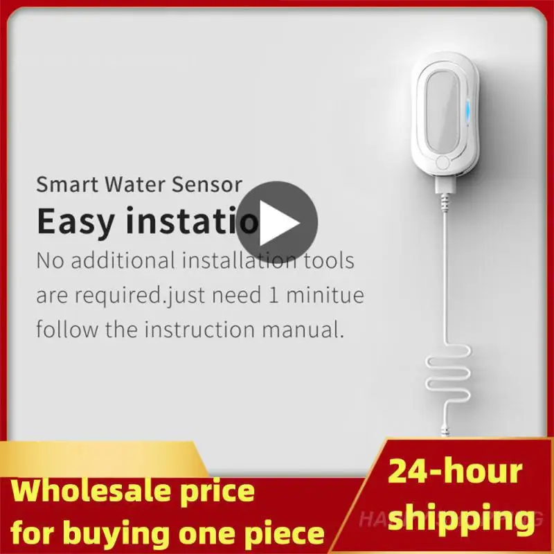 

Умный детектор утечки воды Tuya Zigbee, устройство с оповещением о уровне воды, работает с Alexa Home 3,0