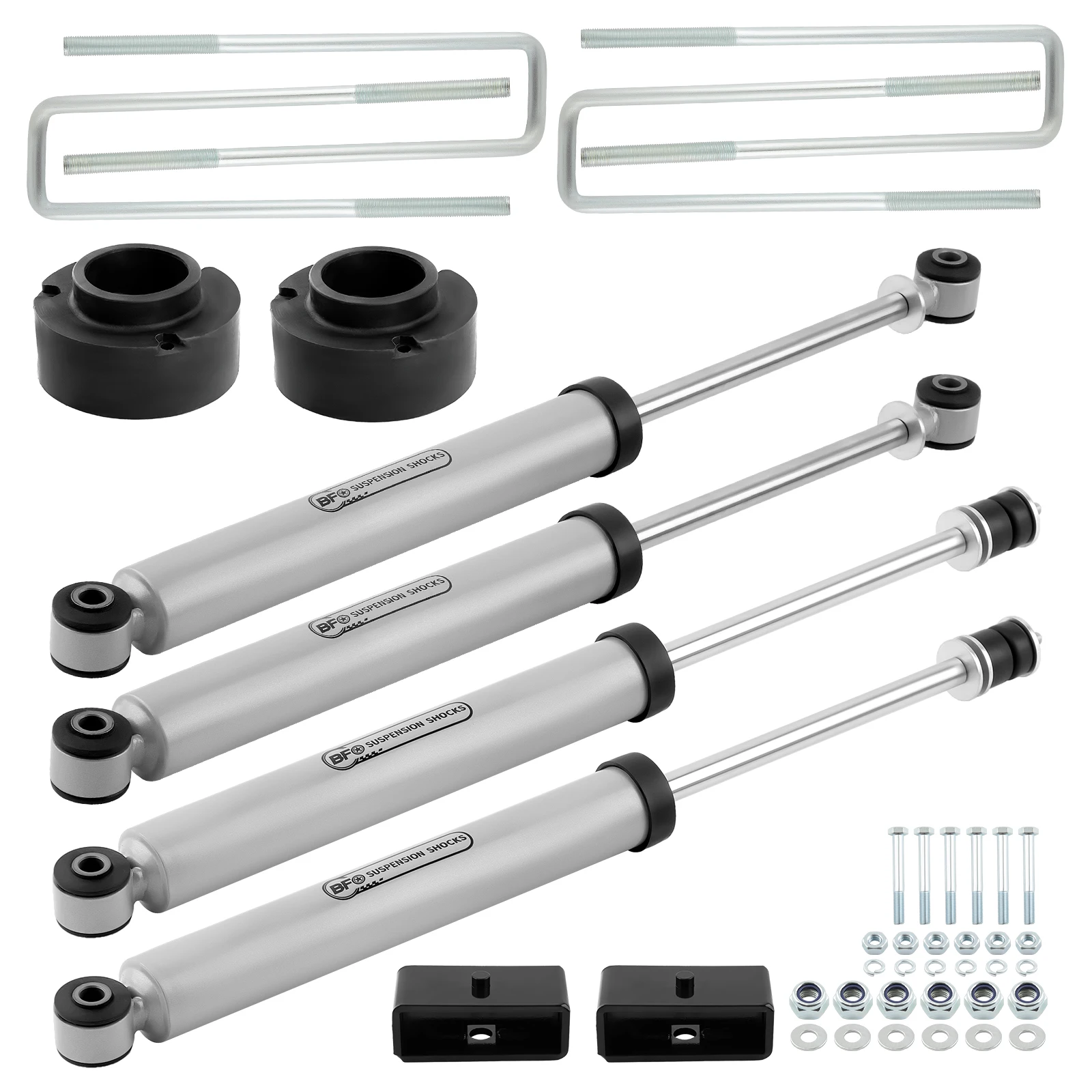 Комплект выравнивающего подъемника BFO 2 5 дюйма с амортизаторами для Dodge Ram 1500 4WD