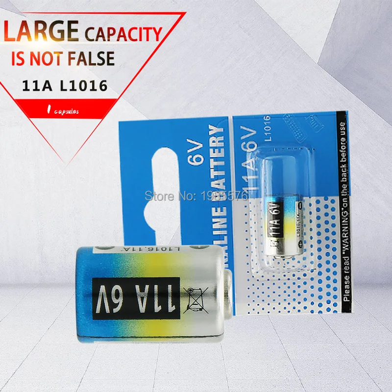 1 шт. супер 6V 11A L1016 MN11 сухие щелочные батарейки E11A A11 WE11 CX21A для брелок пульт дистанционного управления сигнализации