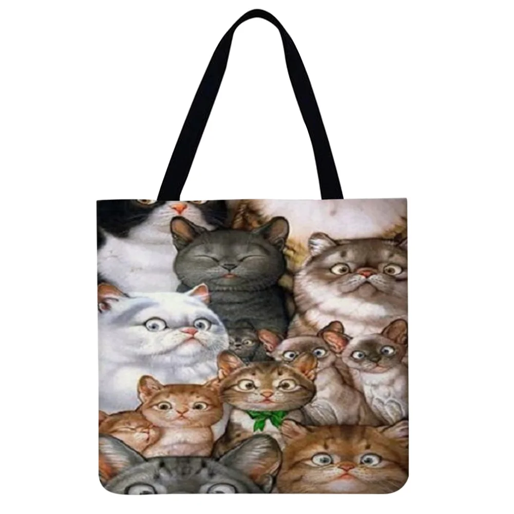 Многоразовые льняные сумки для покупок повседневная женская сумка-тоут с