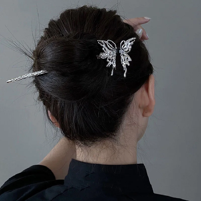 

PTQASP Fashion Butterfly Hair Sticks for Women Shell Hair Clip Pins Minimalist U Shape Girls Hairpins Hair Bun Maker Headwear