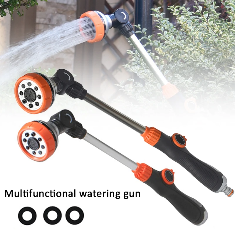 

Garden Hose Nozzle Multifunctional Heavy Duty Adjustable Grip Easy Water Control for Outdoor Watering Gardening Watering Kits