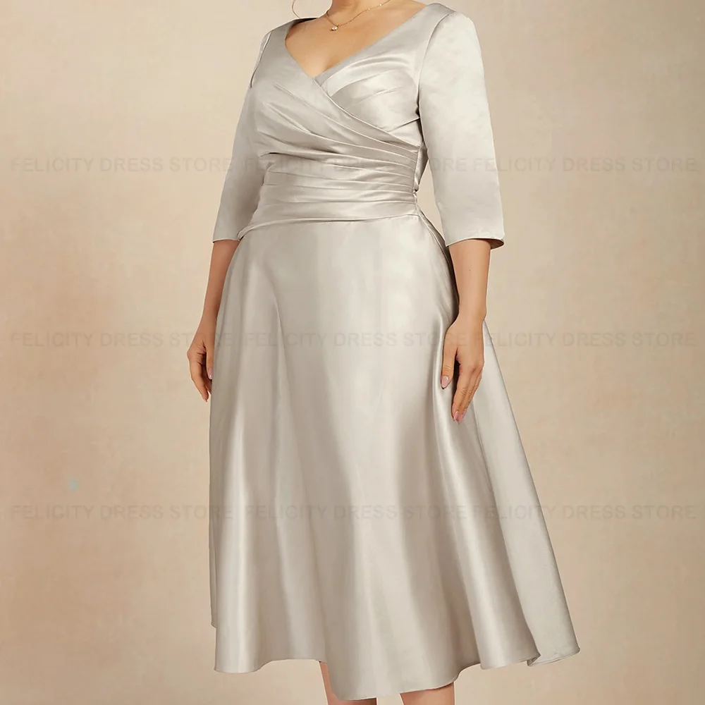 Фелискательное женское платье элегантное 2024 ТРАПЕЦИЕВИДНОЕ ПЛАТЬЕ С V-образным