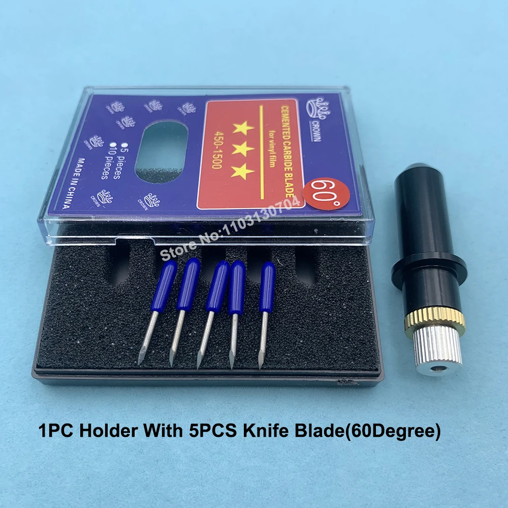 

6 шт. режущий плоттер Pcut лезвия из цементированного карбида с держателем устройство для Pcut CT1200 CT630 CT900 резак лезвие гравировальный нож