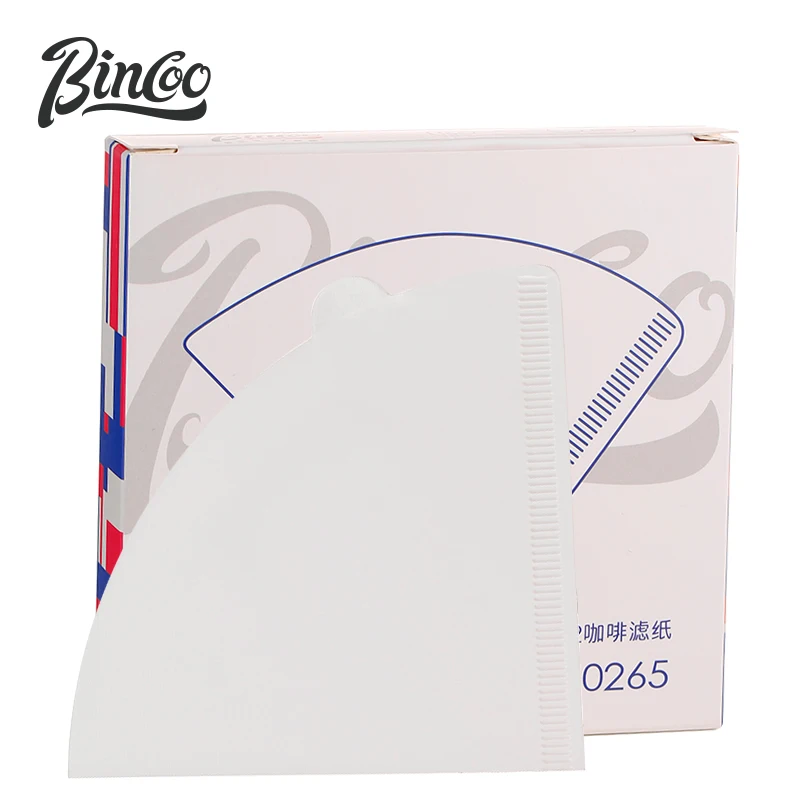 

Bincoo V60 Filter Coffee 02 Count Espresso Coffee Natural Paper Filters for 4 Cups Barista Drip Coffee Filter