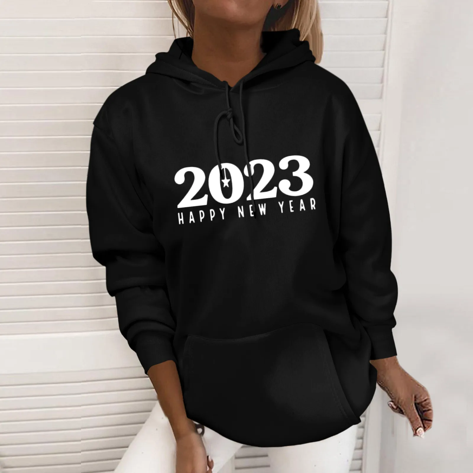 

Женская пушистая толстовка, пуловер, свитшот для женщин, новогодний свитшот с принтом, блузка с длинным рукавом, свитшот для женщин, худи