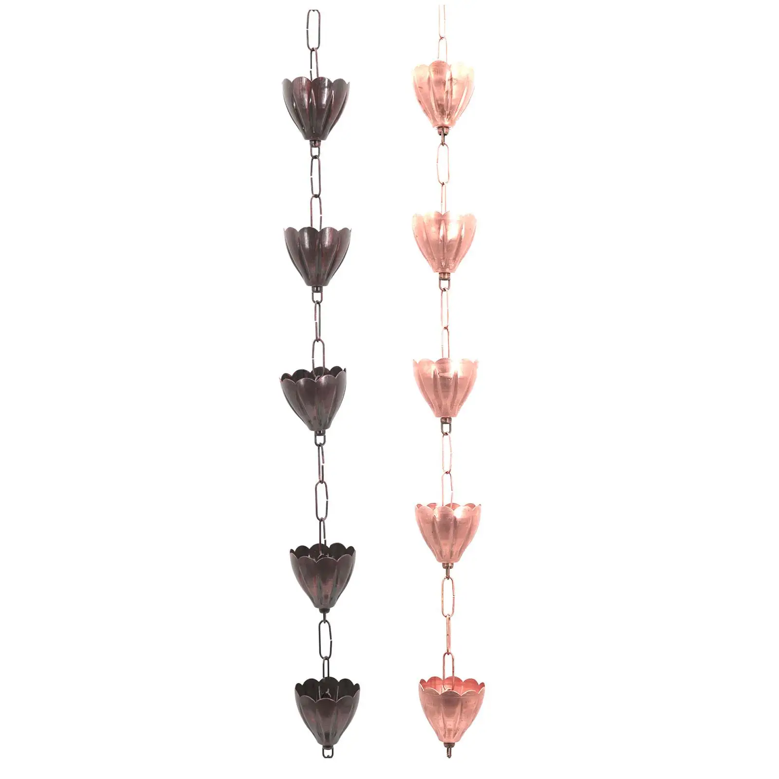 

Rain Chain Home Display for Gutters with Adapter Rain Chains for Gutters Cups for Sheds Awnings Outdoor Roofs Home