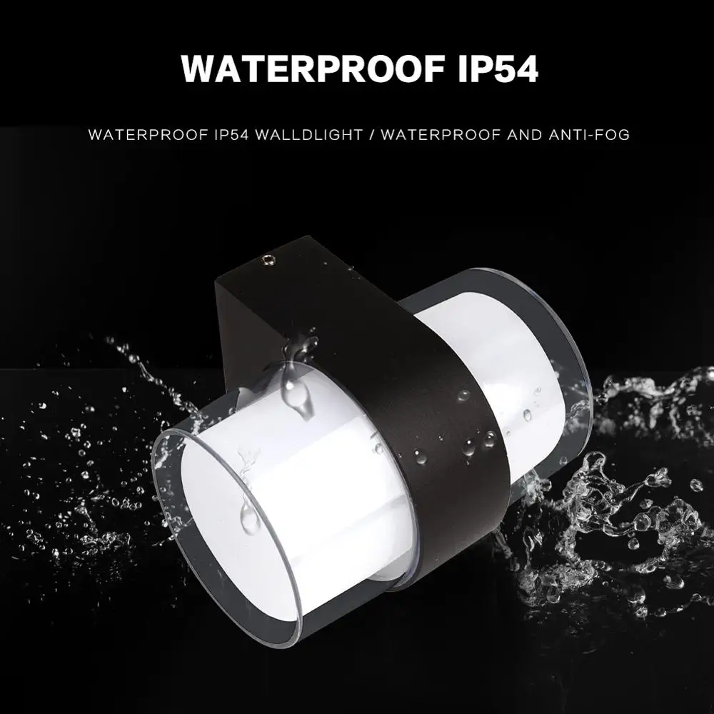 

Modern LED Wall Lamp Outdoor Lighting Surface Mounted IP54 Waterproof 18W 220V 240V Garden Balcony Street Porch Park Light