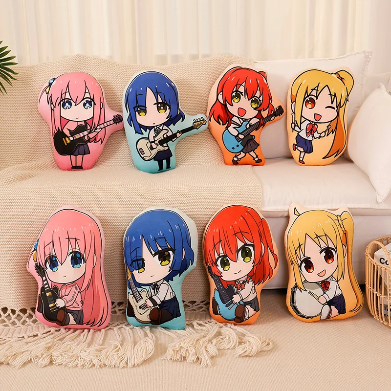 

45cm Bocchi The Rock Anime Animation Surrounding Lonely Rock Yamada Ryo Kita Ikuyo Pillow Plush Toy Doll