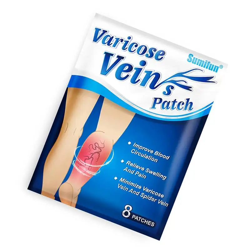 

Sumifun 8pcs/bag Chinese Plaster Vasculitis Phlebitis Spider Leg Medical Patch Angiitis Removal Patch