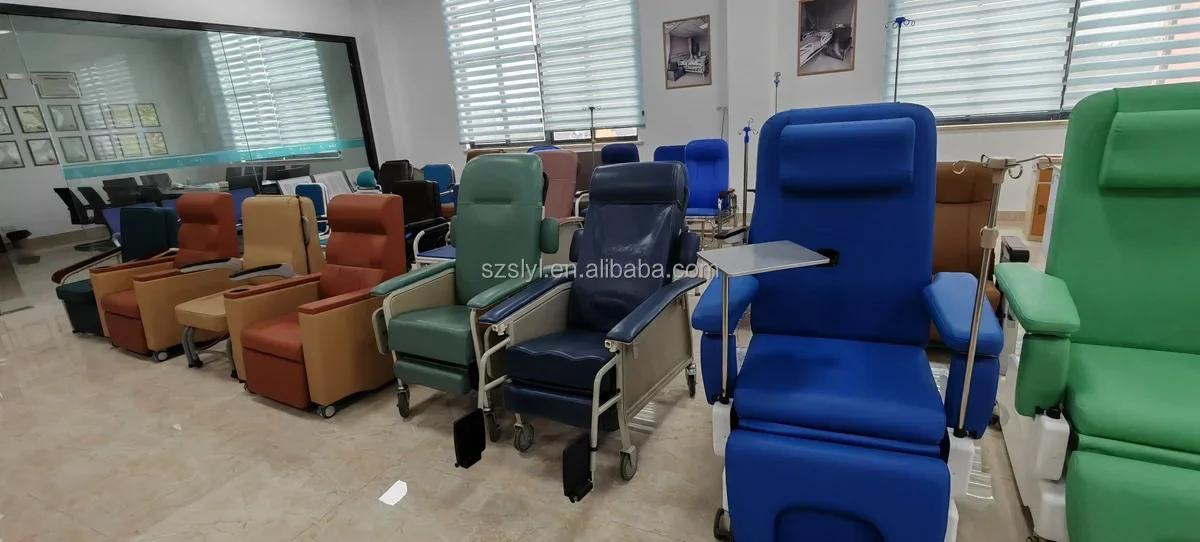Электрическое диализное кресло для рисования крови медицинское регулируемое