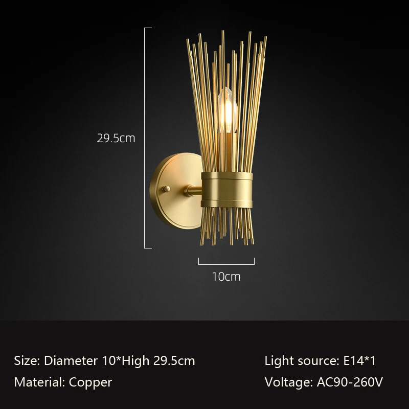 

Настенный светильник Zinland Sense медный