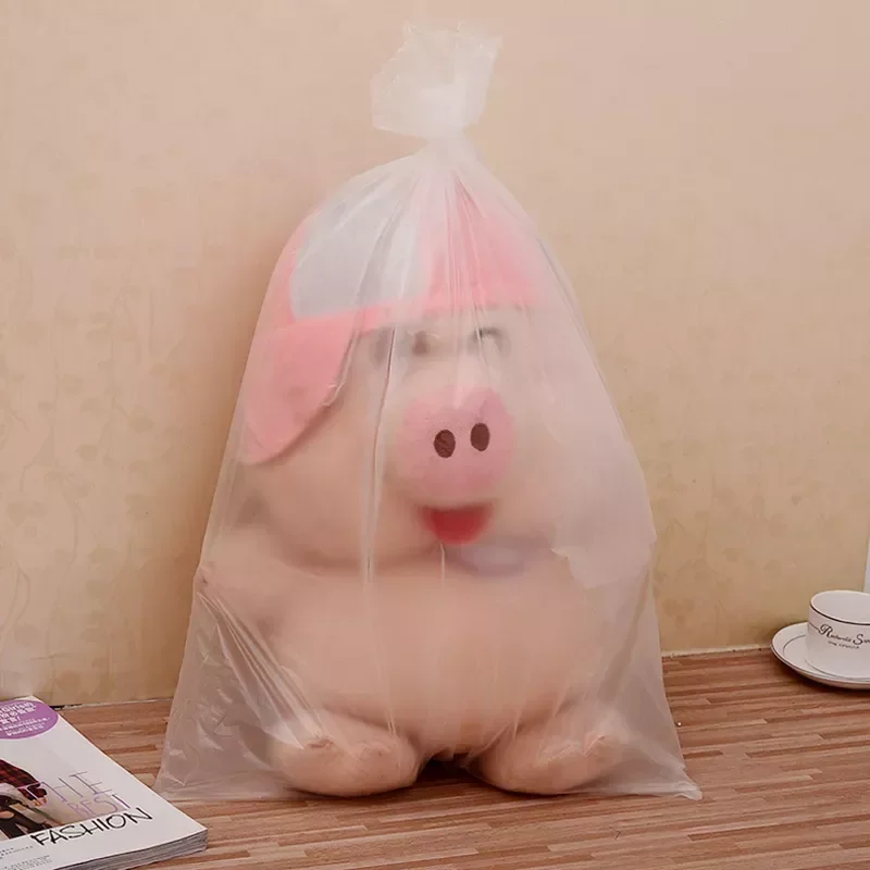 

50pcs PE Big Clear Frosted Dust Fan Clothing Covers Plush Toy Packing Bag Moisture Water Proof Paper Box Inner Flat Bags