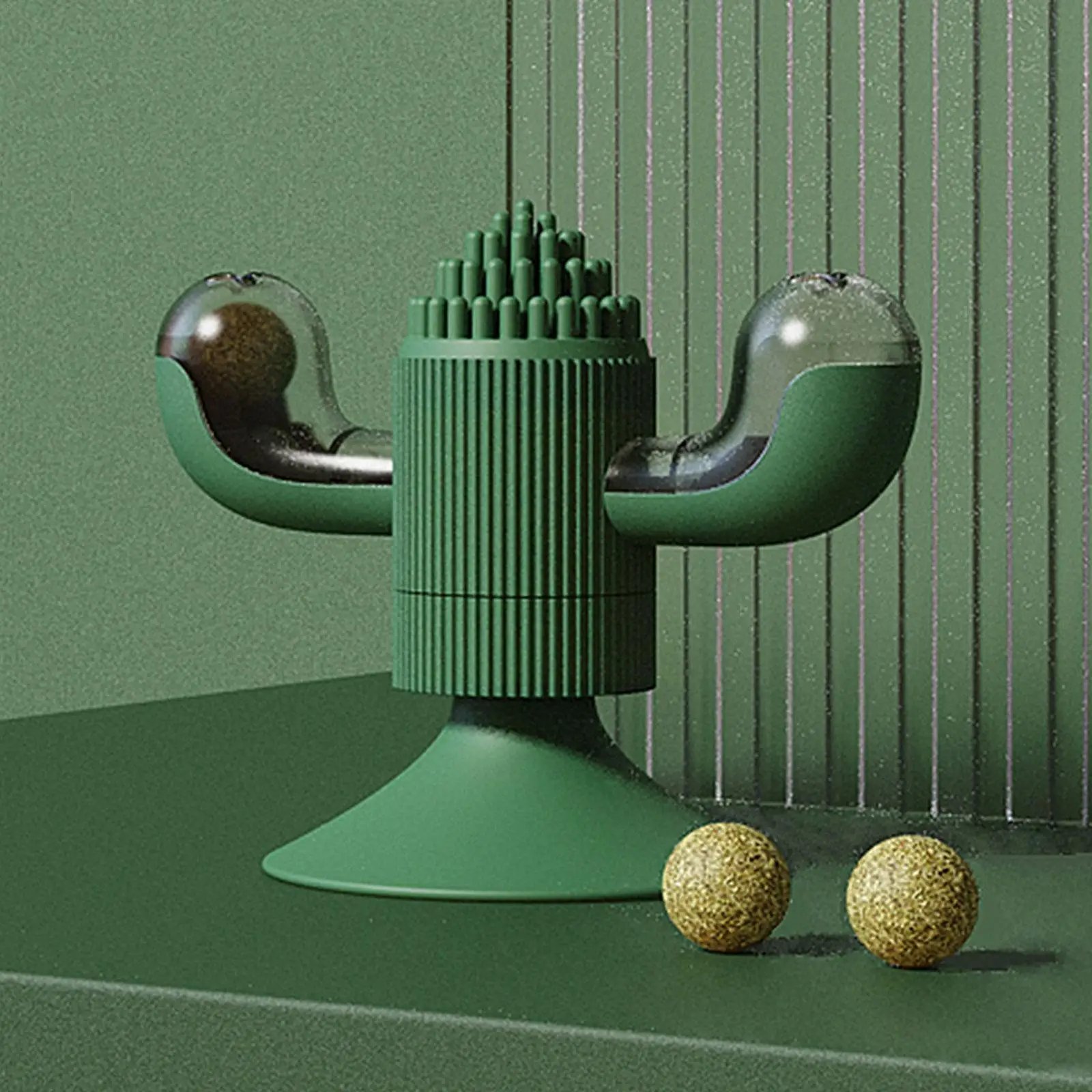 

360 Rotation Pet Toy Self-healing Toy Can Put Nip Pet Supplies Cactus Snack Accessories Toy Rotating To Y5w6