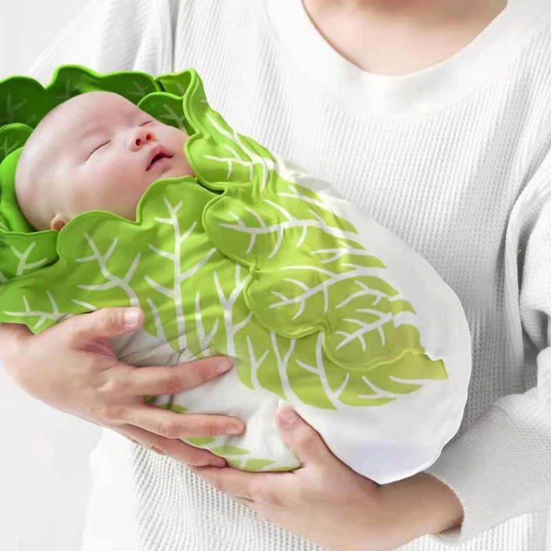 

1 Set Burrito Blanket Baby Flour Tortila Swaddle Blanket 100% Flannel Baby Blanket Sleeping Swaddle Wrap with Hat