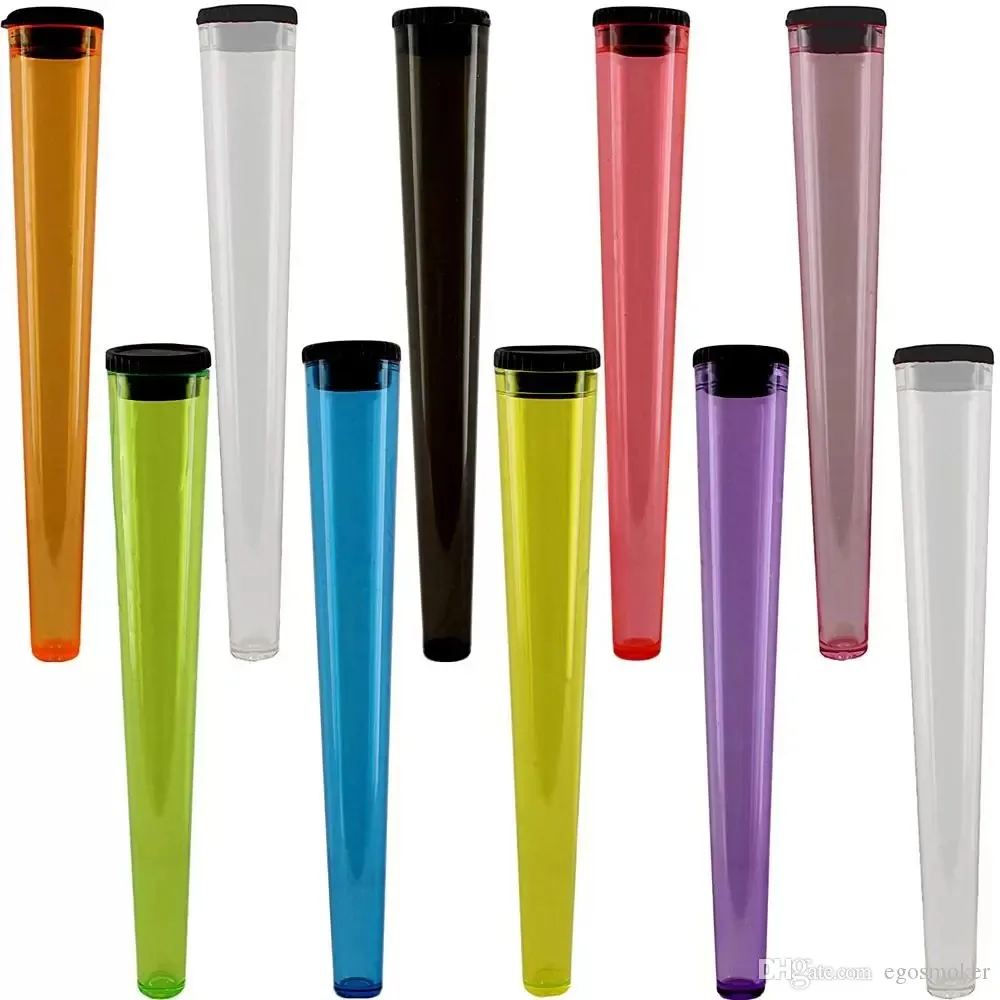

20pcs/Lot Cone Tube Smell Proof Plstic Storage Tubes Herb Cigarette Accessories For Smoking