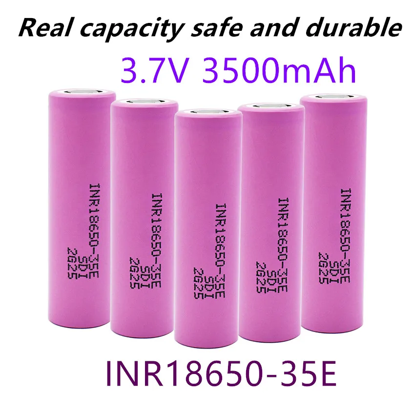

New Original 18650 Battery 35E 3.7V 3500mAh 18650 Li-ion Battery for Rechargable Battery for Flashlight Portable Source