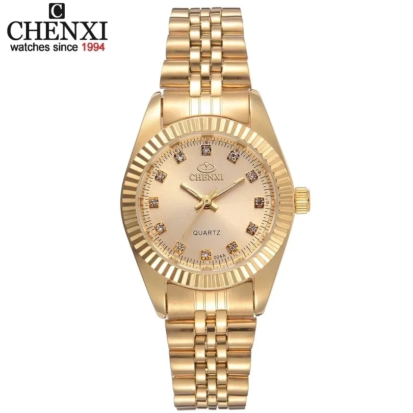 Enlarge Luxury Watch for Women Golden Clock Female Dress Rhinestone Quartz Woman's Watches Waterproof  WristWatch Feminine  reloj mujer