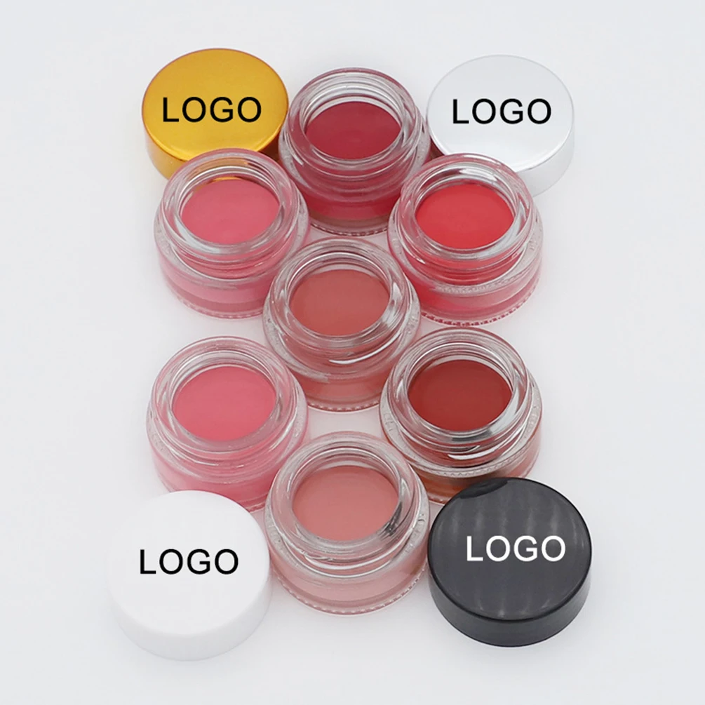 

Private Label 7-color Blush Cream Custom Logo Natural Blusher Face Makeup Pigment Brightens Complexion Transparent Canned Bulk