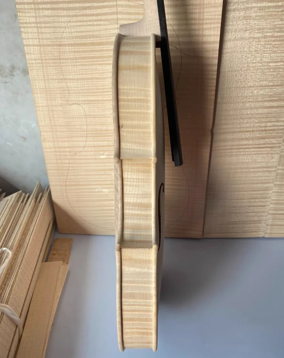 Профессиональная Кленовая скрипка более 20 лет необработанная белая фотоскрипка