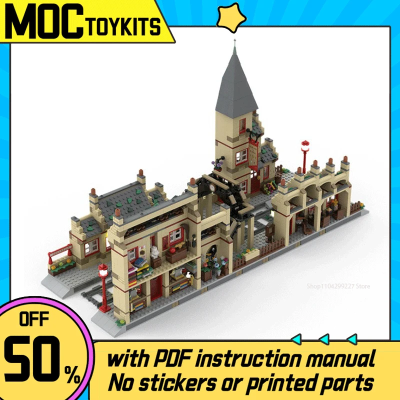 1395 шт. модель фильма Moc строительные кирпичи Hogsmeader станция расширения технология