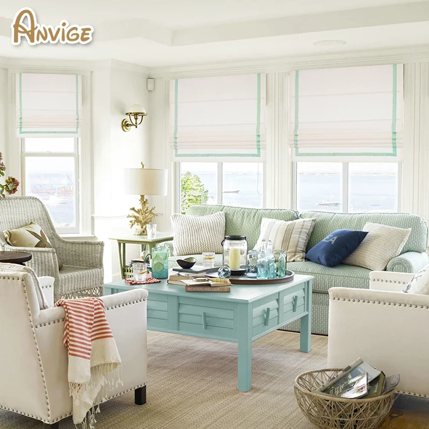 Современные моторизованные полосатые полностью затемняющие/легкие фильтрующие