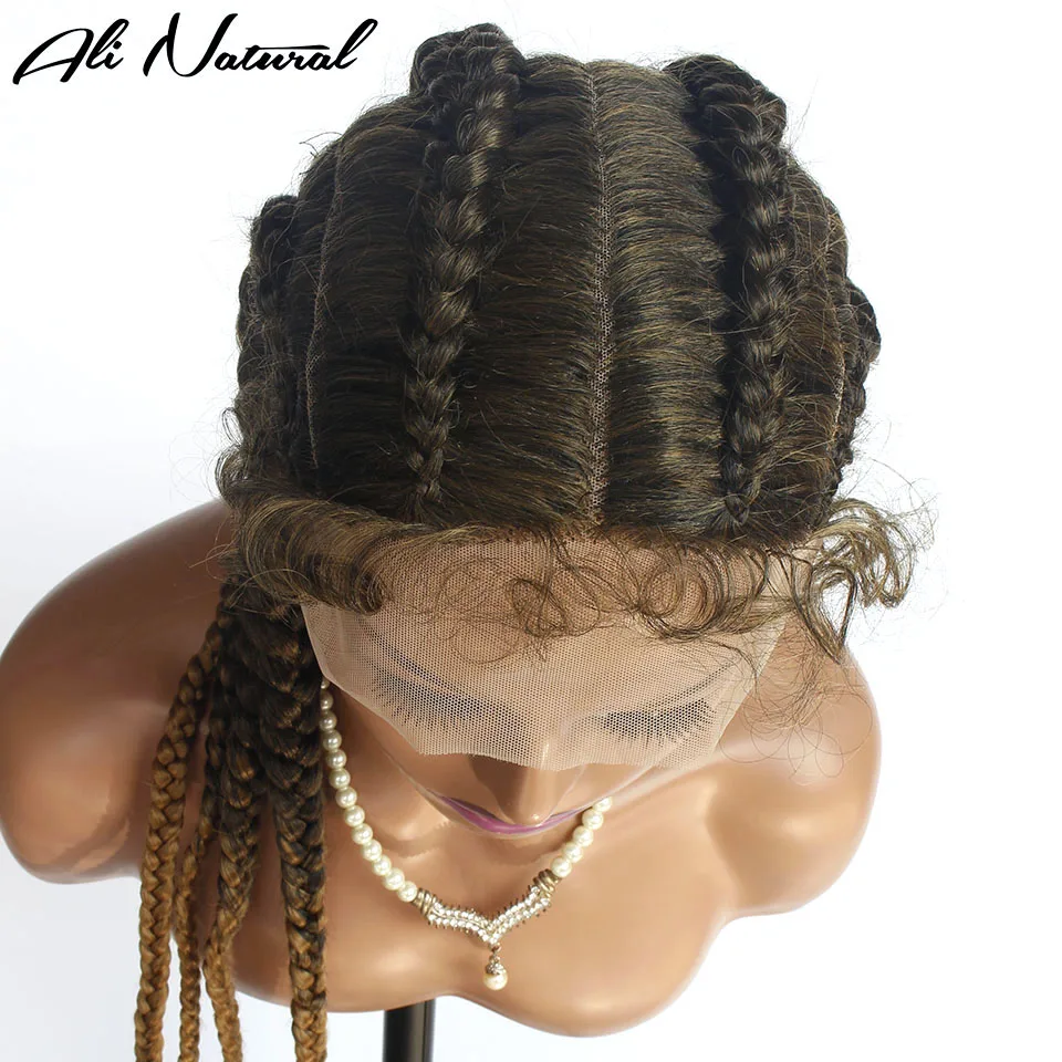 Дешевый парик с косичками для черных женщин синтетический кружевной эффектом