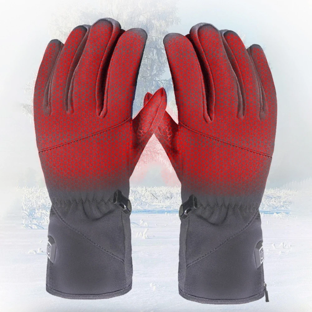 Перчатки с электроподогревом для сенсорных экранов зимние перчатки