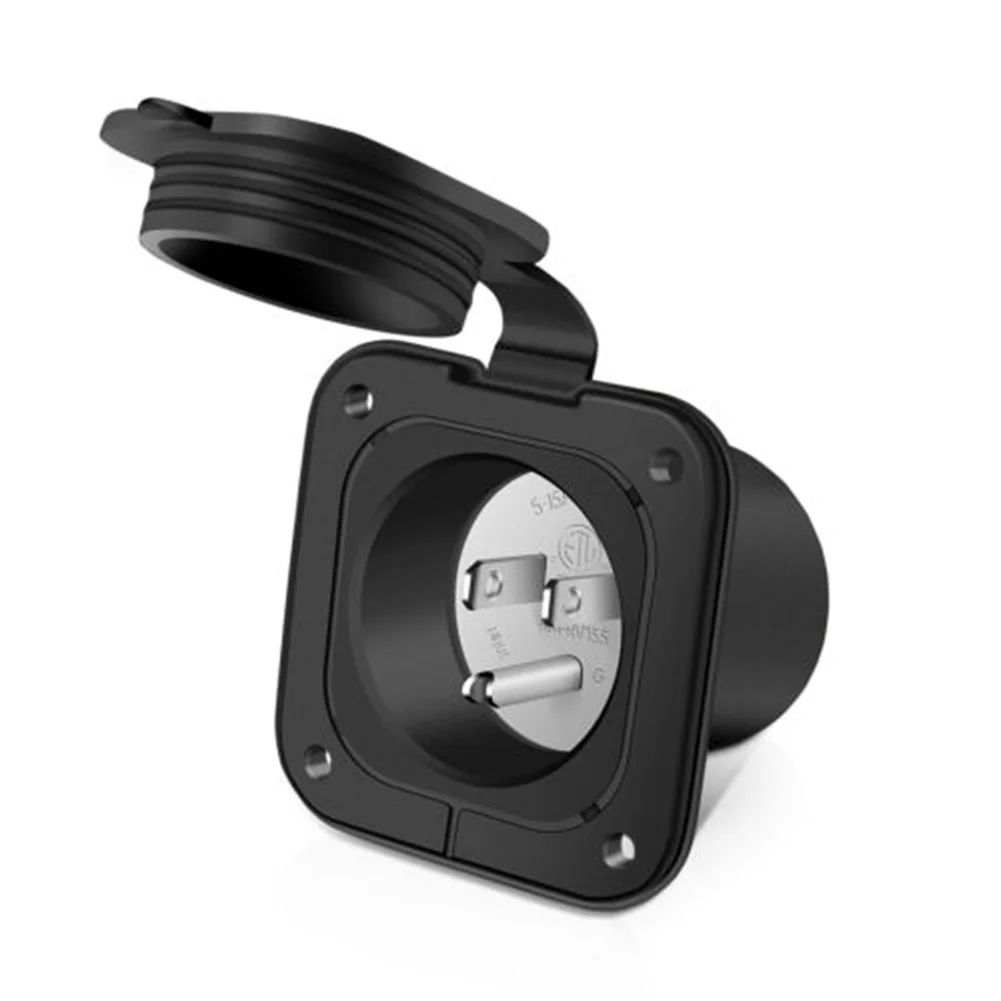 

Car Socket 5-15P Waterproof Dustproof Socket 15A 125V Power Inlet Plug Receptacle For Boat RV Marine Inlet
