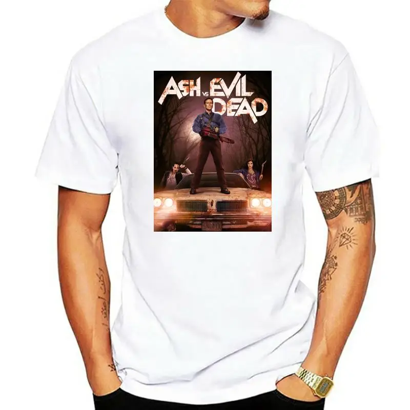 

Ash Vs. The Evil Dead Mens Tops Tee T Shirt Ash Atop Car Night Time Image T-Shirt 20th 30th 40th 50th Birthday