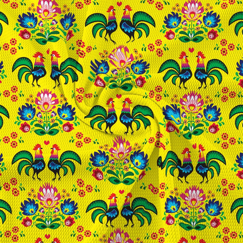 

50*145cm Bullet Fabric Printed Mexican Style Print Bullet Strech Cotton Fabric for DIY Home Tex Bags Handmade Materials