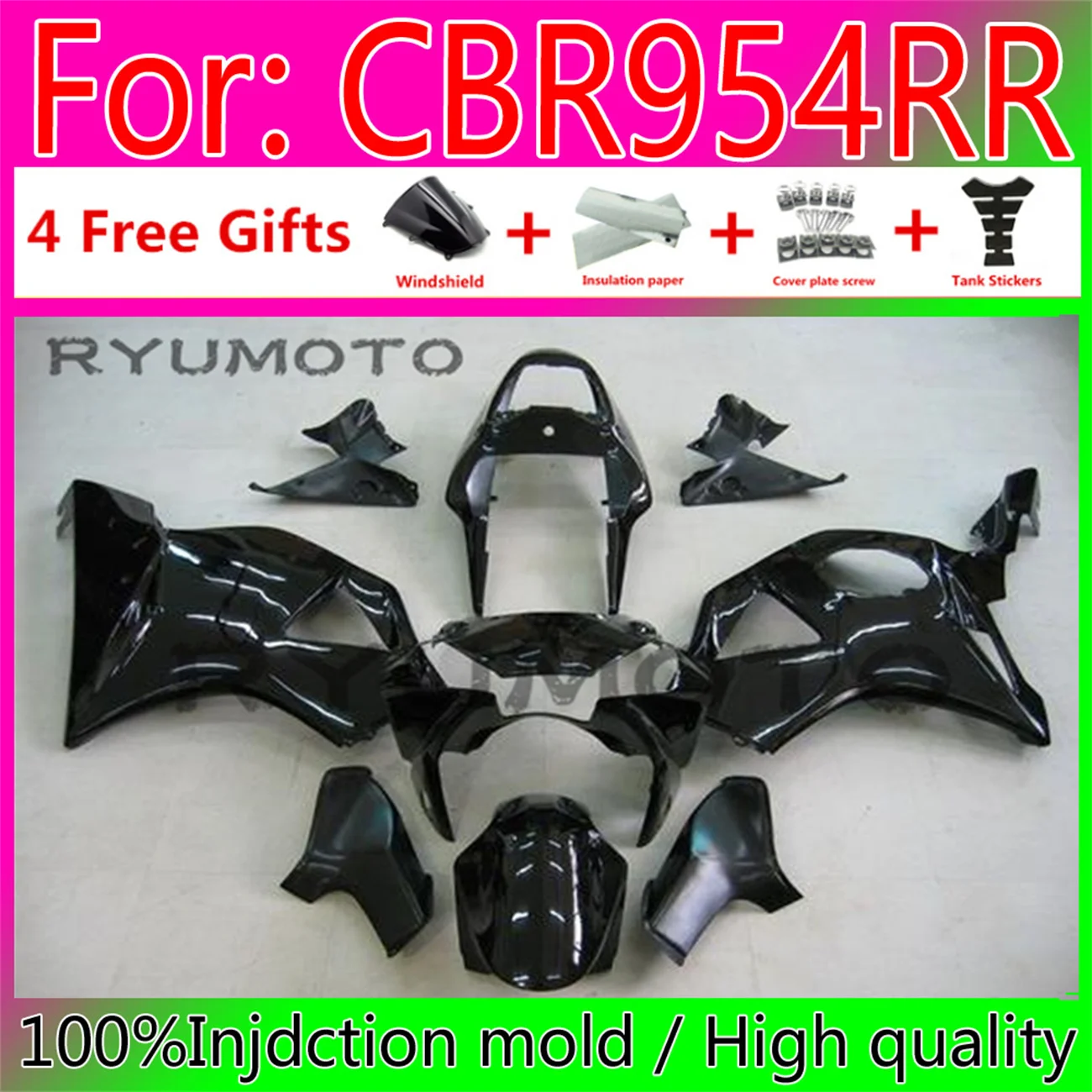 

ABS NEW Fairings kit for HONDA 2002 2003 CBR900RR CBR954RR 02 03 CBR 900CC 954 900 954RR CBR900 CBR954 RR fairing