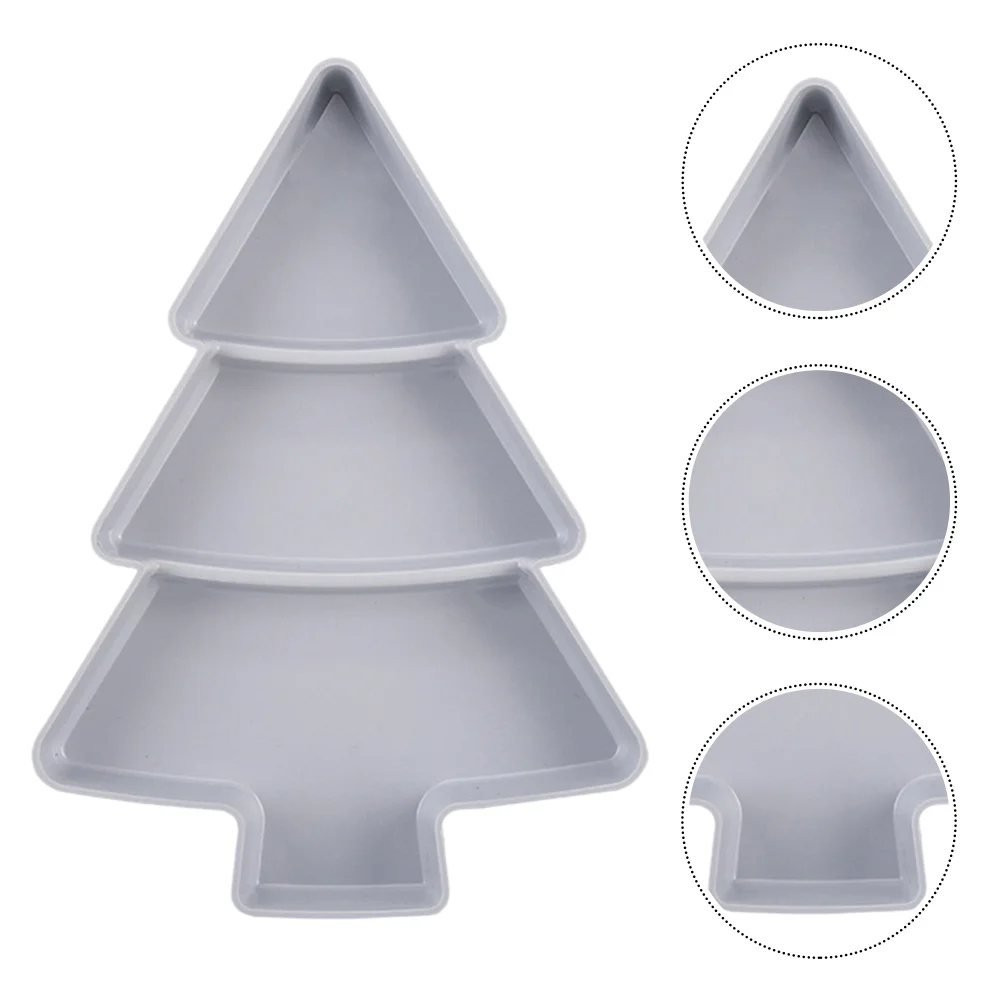 

Tray Serving Christmas Platter Snack Fruit Platesfood Party Tree Plate Dishes Platters Appetizer Trays Storage Shaped Bowl