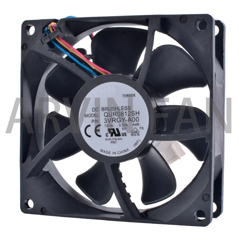 Совершенно новый оригинальный вентилятор QUR0812SH 8 см 8025 80 мм 80x80x25 мм 12 в А 4 контакта PWM объемный вентилятор воздушного охлаждения
