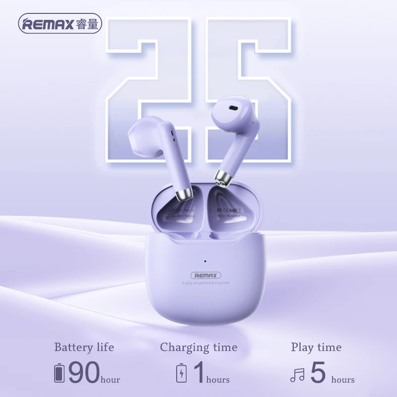 Беспроводная гарнитура REMAX TWS 13 мм стерео музыкальные наушники Мини Bluetooth 5 3 с