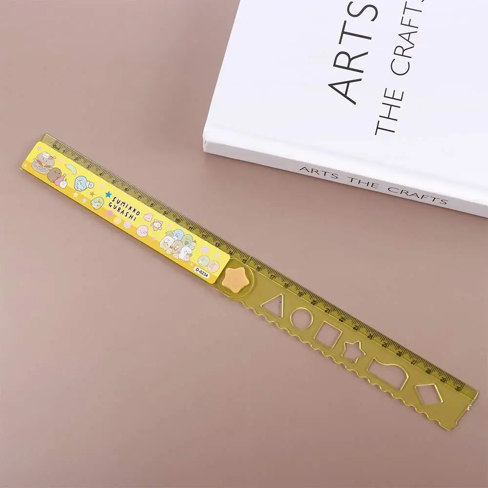 

Kids Gift School Supplies DIY Animal Students 30CM Drawing Tools Straightedge Folding Ruler Drawing Rulers