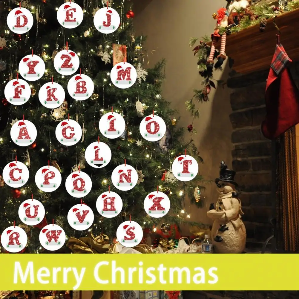 

Christmas Letter Ornaments Lovely Exquisite Long Lifespan Christmas 26 Letter Ornaments for Families