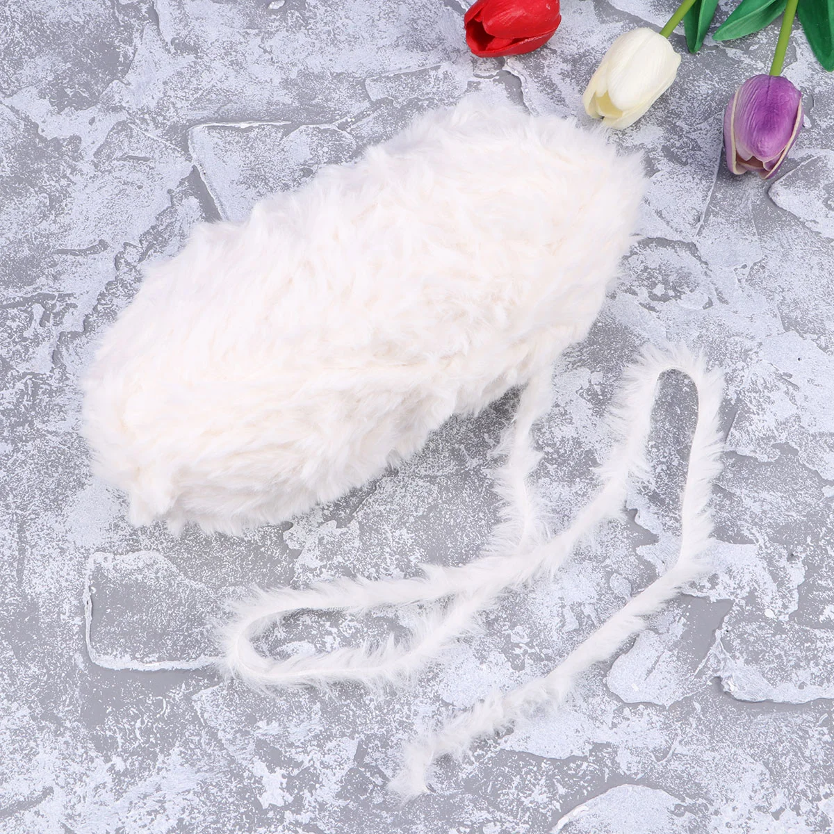 

Yarn Wool Knitting Chunky Fur Blanket Super Fluffy Imitation Soft Eyelashfuzzy Crocheting Fat Crochet Needlework Cotton Woven