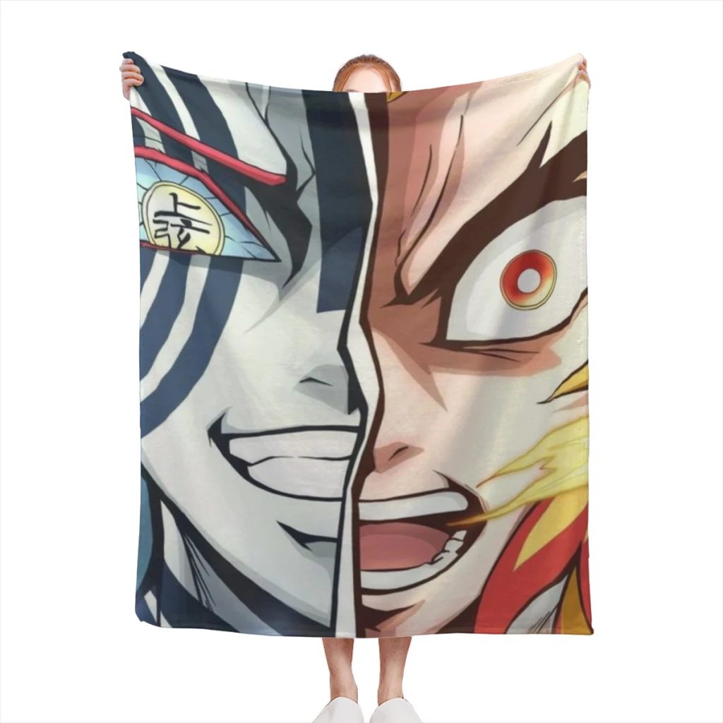 Одеяло Muichiro Tokito-рассекающее демонов диван кровать домашнее искусственное одеяло